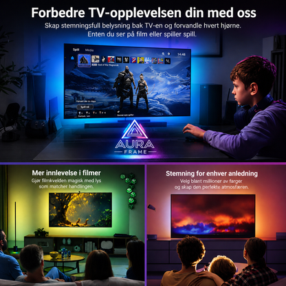 AuraFrame™ Oppslukende Lyssystem